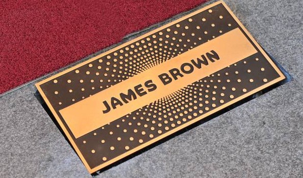 Funk legend James Brown, who died in 2006, is one of the artists commemorated by the 